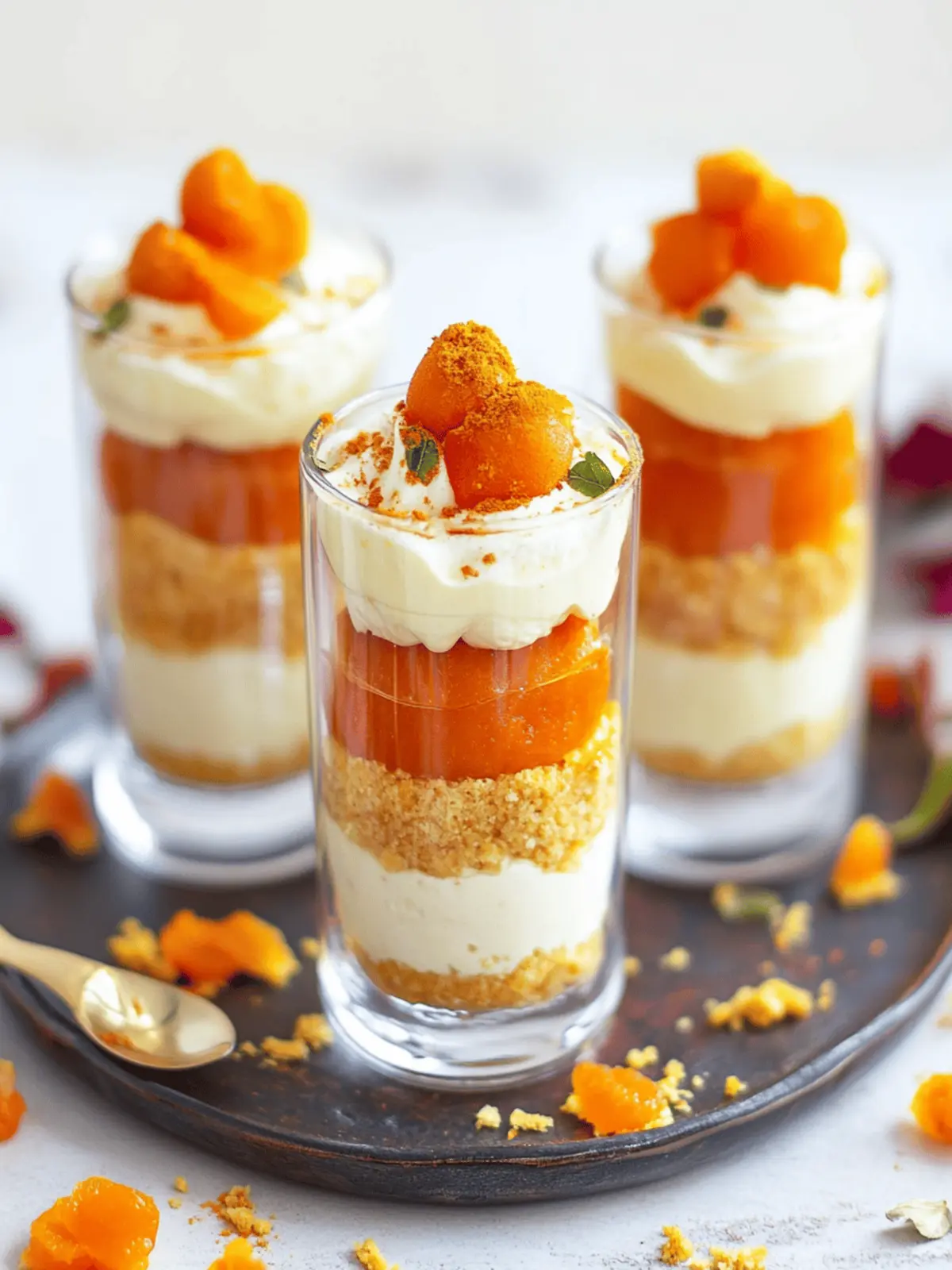 Motichoor Ladoo Cheesecake Parfait