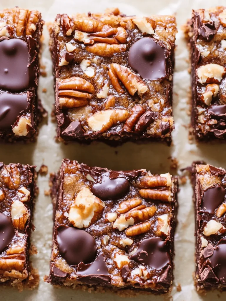 Salted Chocolate Pecan Dessert Bars