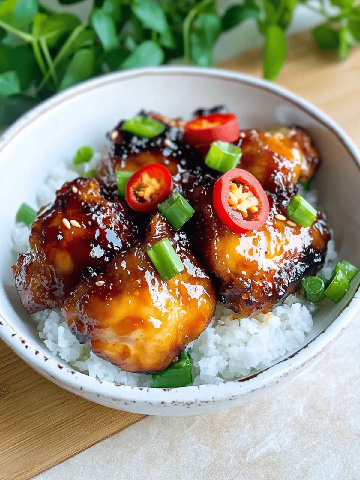 Sticky Sweet Chili Chicken Thighs