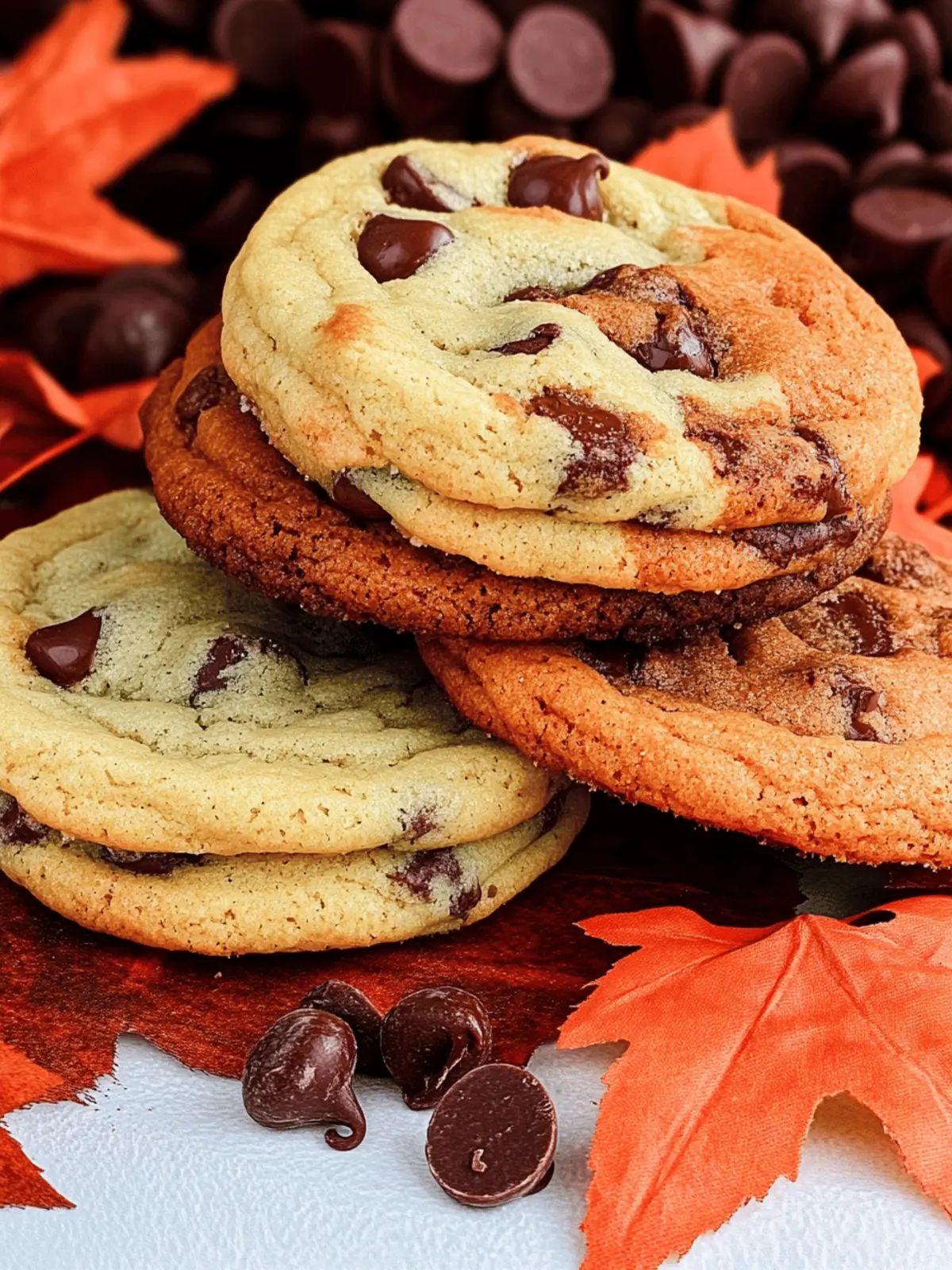 Marble Chocolate Chip Cookies