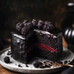 Black Velvet Halloween Cake