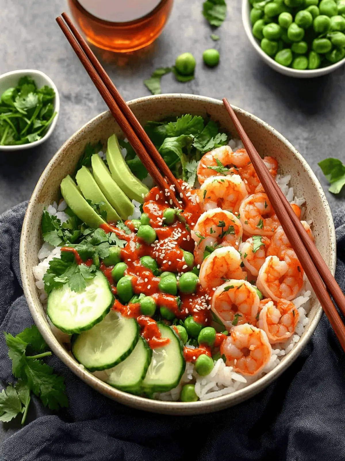 Spicy Shrimp Rice Bowls