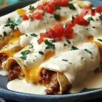 Jalapeño Popper Cheesy Chicken Enchiladas