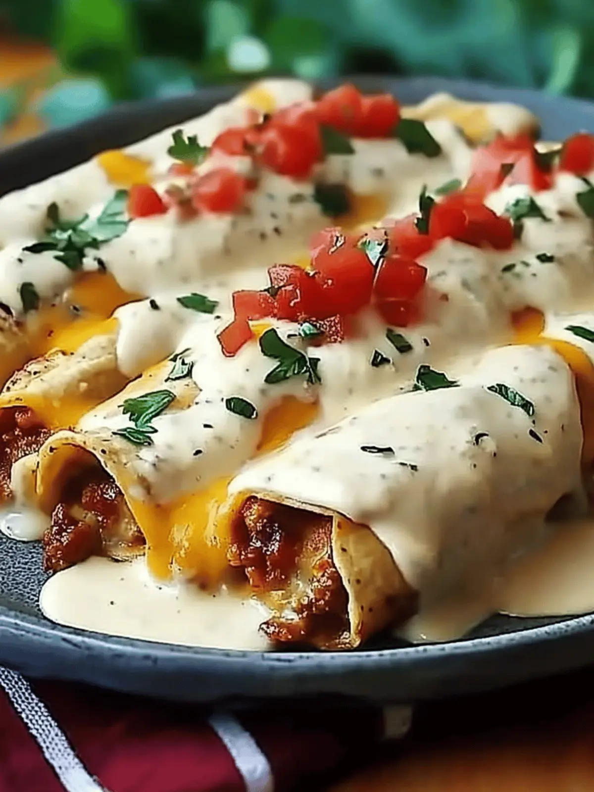Jalapeño Popper Cheesy Chicken Enchiladas