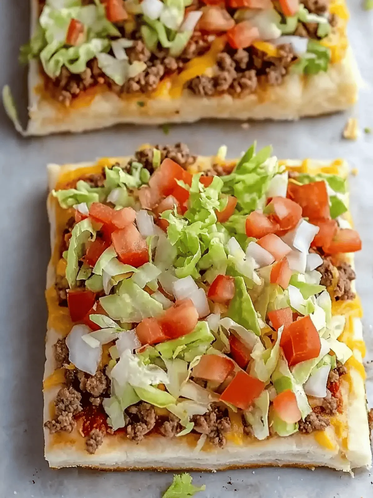 Crescent Roll Taco Pizza