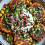 Aloo Tikki with Spiced Chana