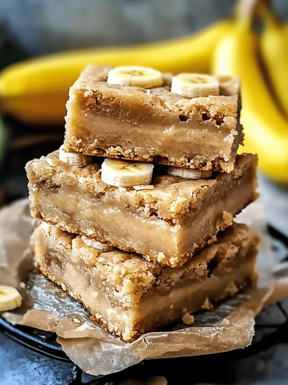 Banana Blondies