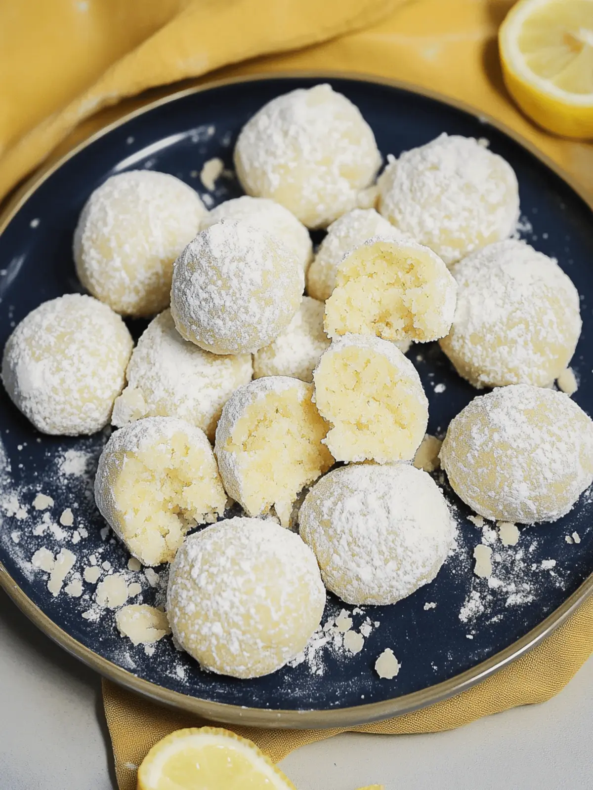Lemon Snowball Cookies