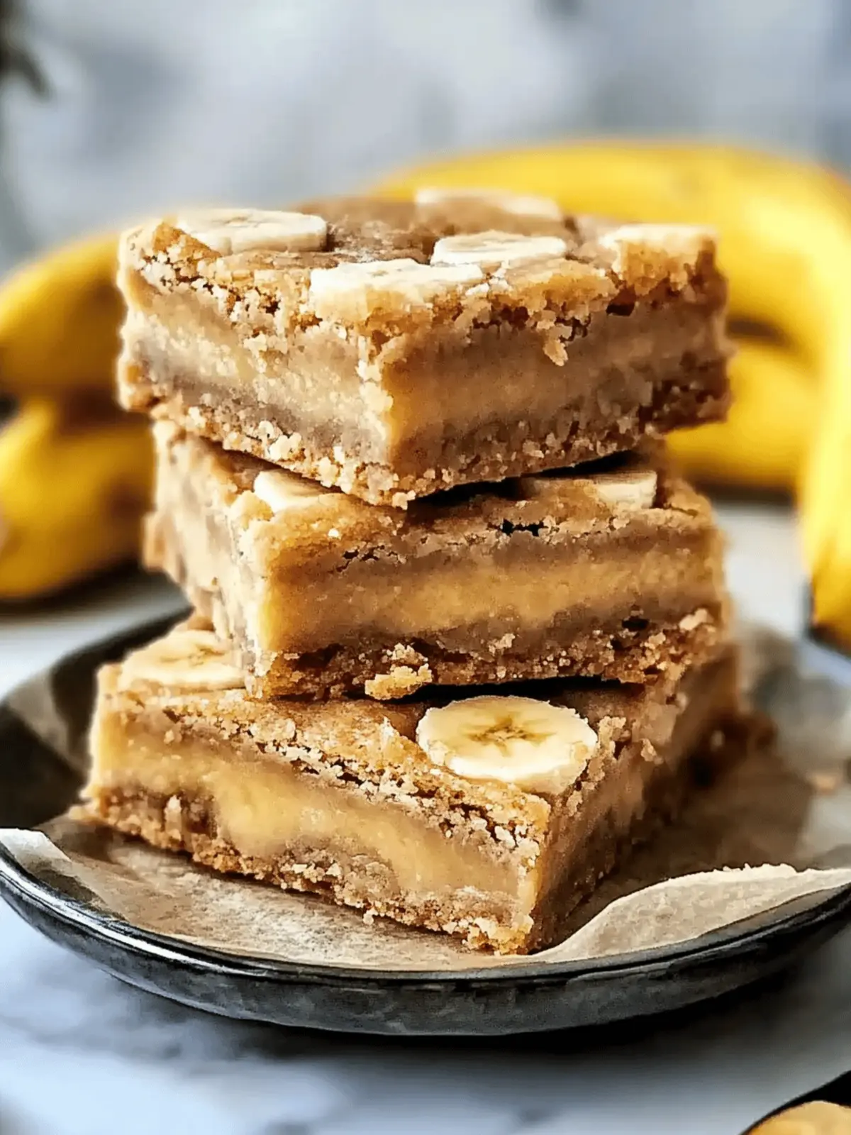 Banana Blondies