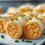 Buffalo Chicken Dip Roll-Ups