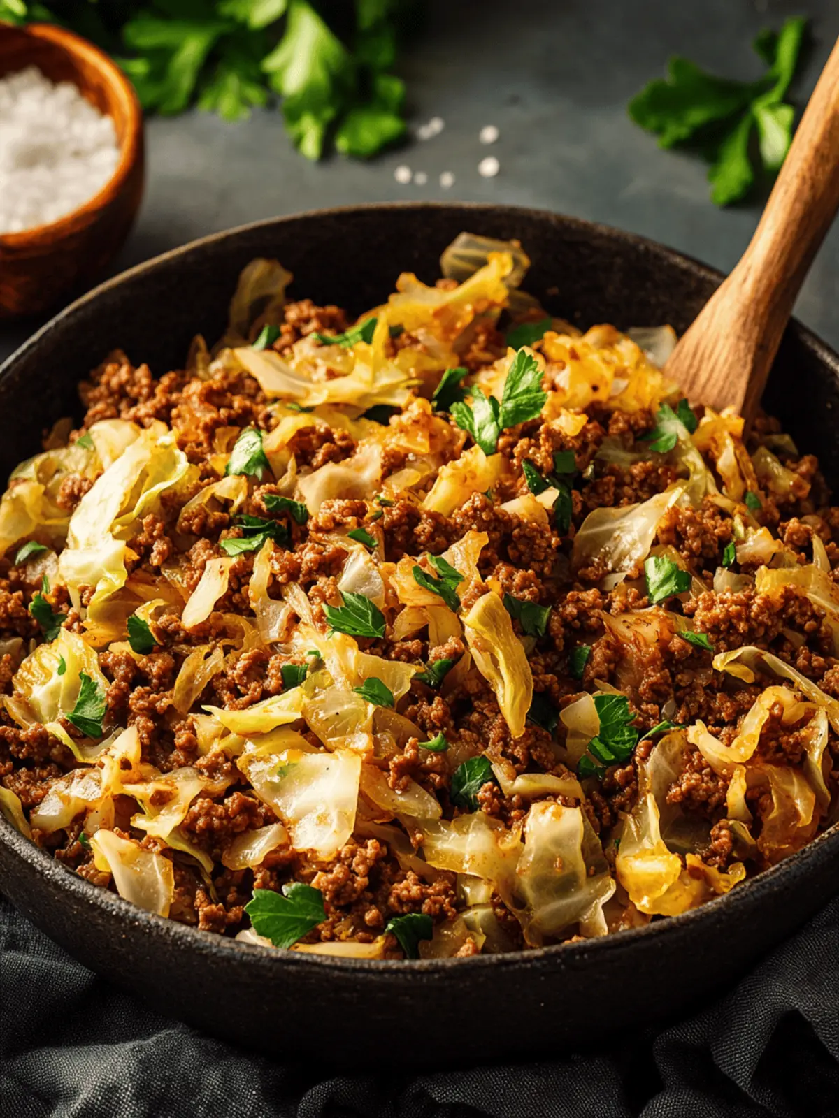 Ground Beef and Cabbage