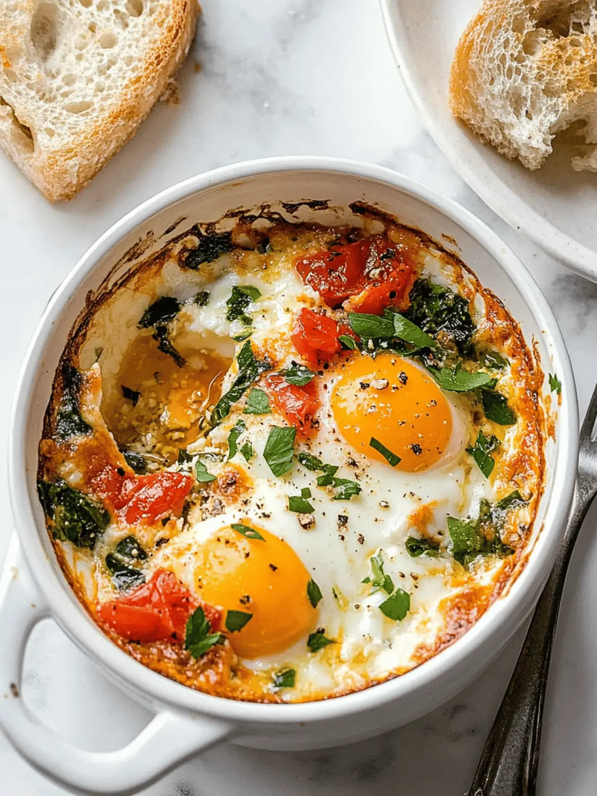 Baked Feta Eggs