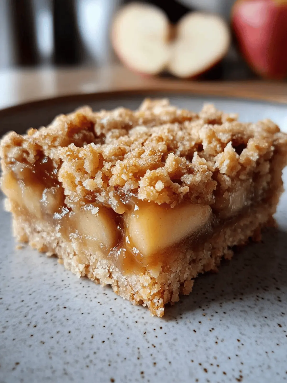 Salted Caramel Apple Crumble Bars