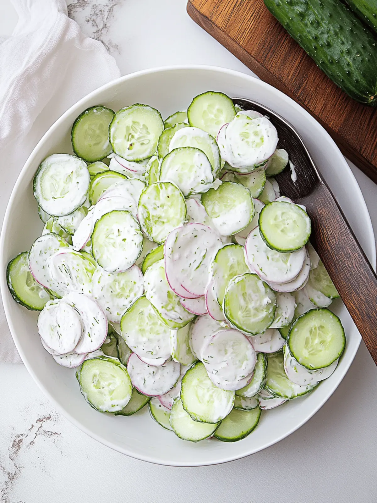 best Creamy Cucumber Salad