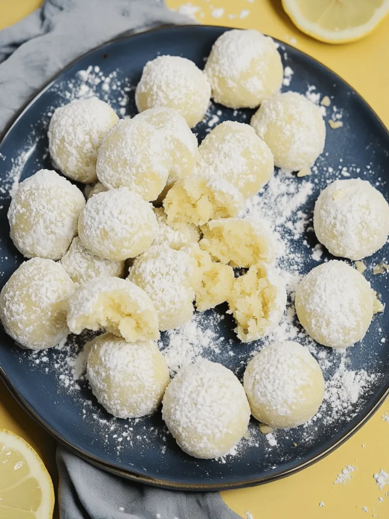 Lemon Snowball Cookies