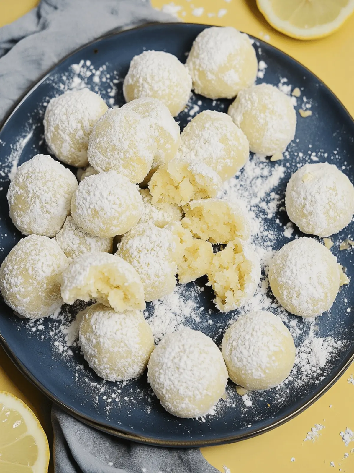 Lemon Snowball Cookies
