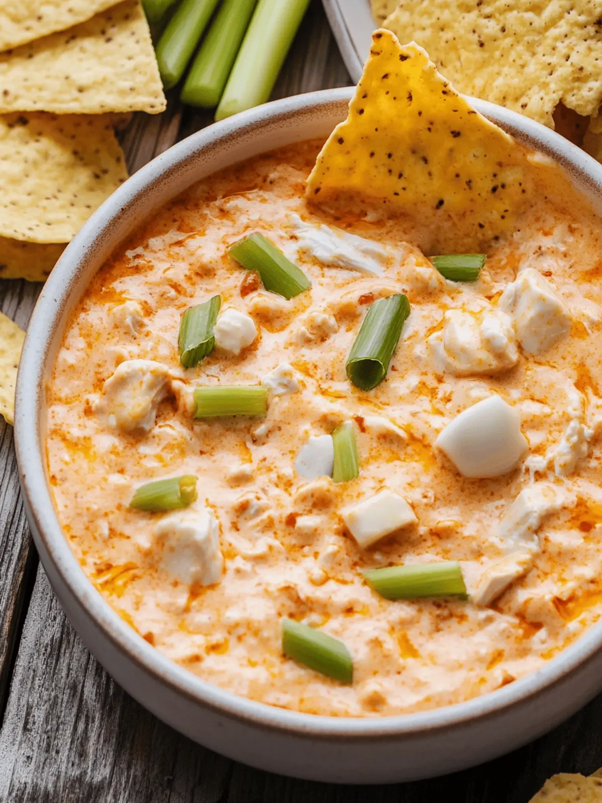 Creamy Buffalo Chicken Dip