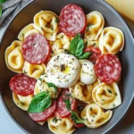 Salami-Mozzarella Tortellini Pasta Salad