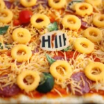 Halloween Veggie Pizza