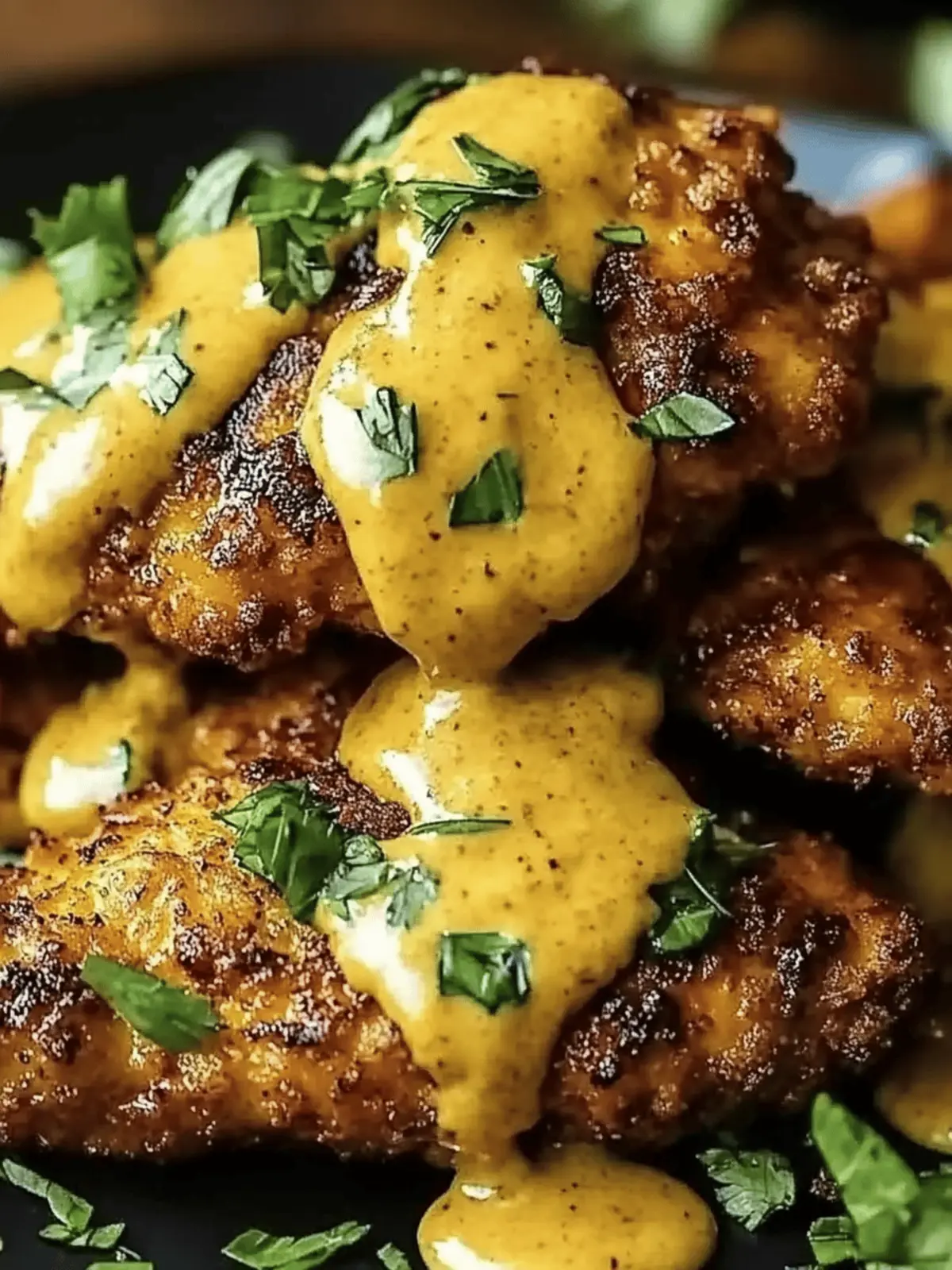 Crispy Pretzel Chicken with Velvety Mustard-Cheddar Sauce 5 Pretzel Chicken