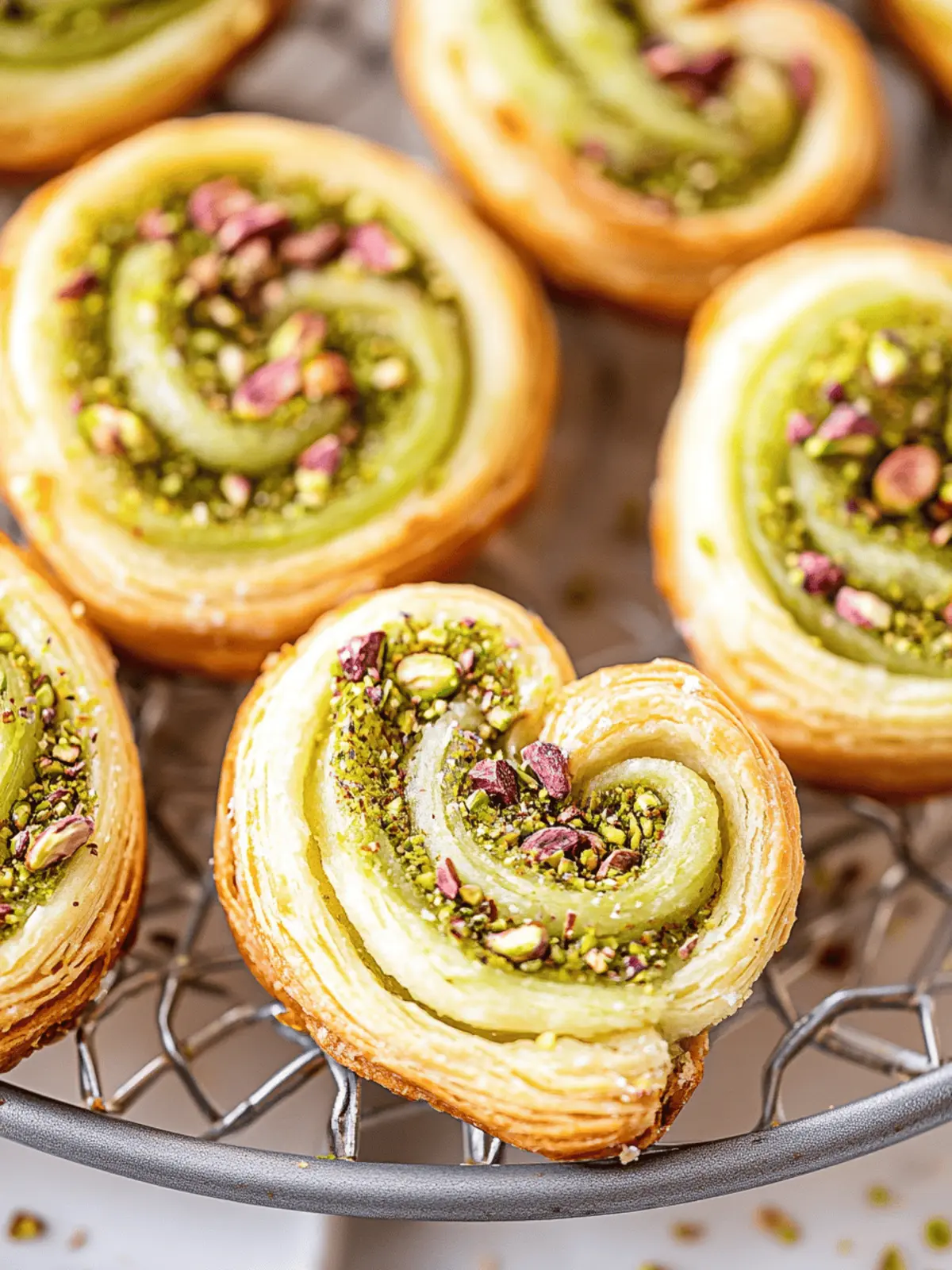 Pistachio Palmiers