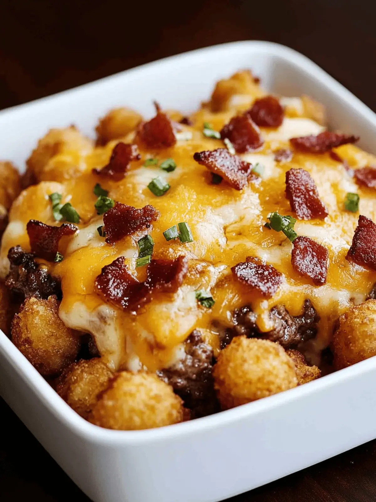 Cheeseburger Tater Tot