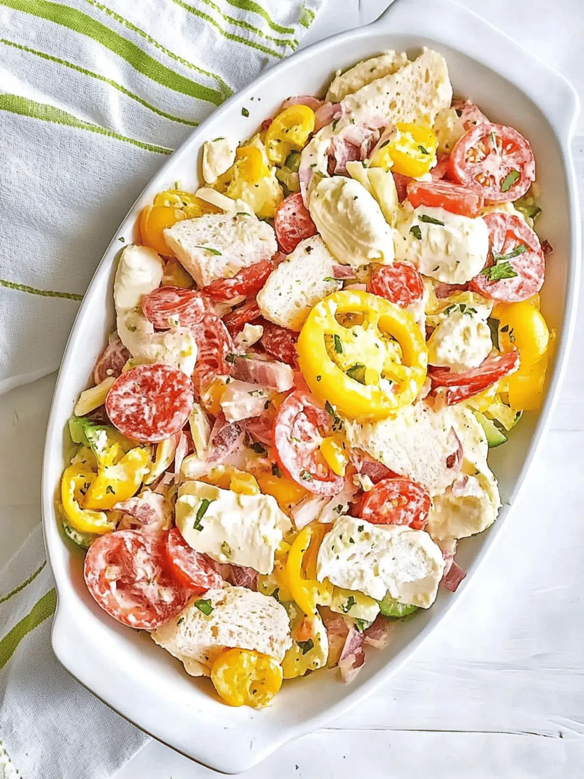 Italian Sub Salad Two Ways