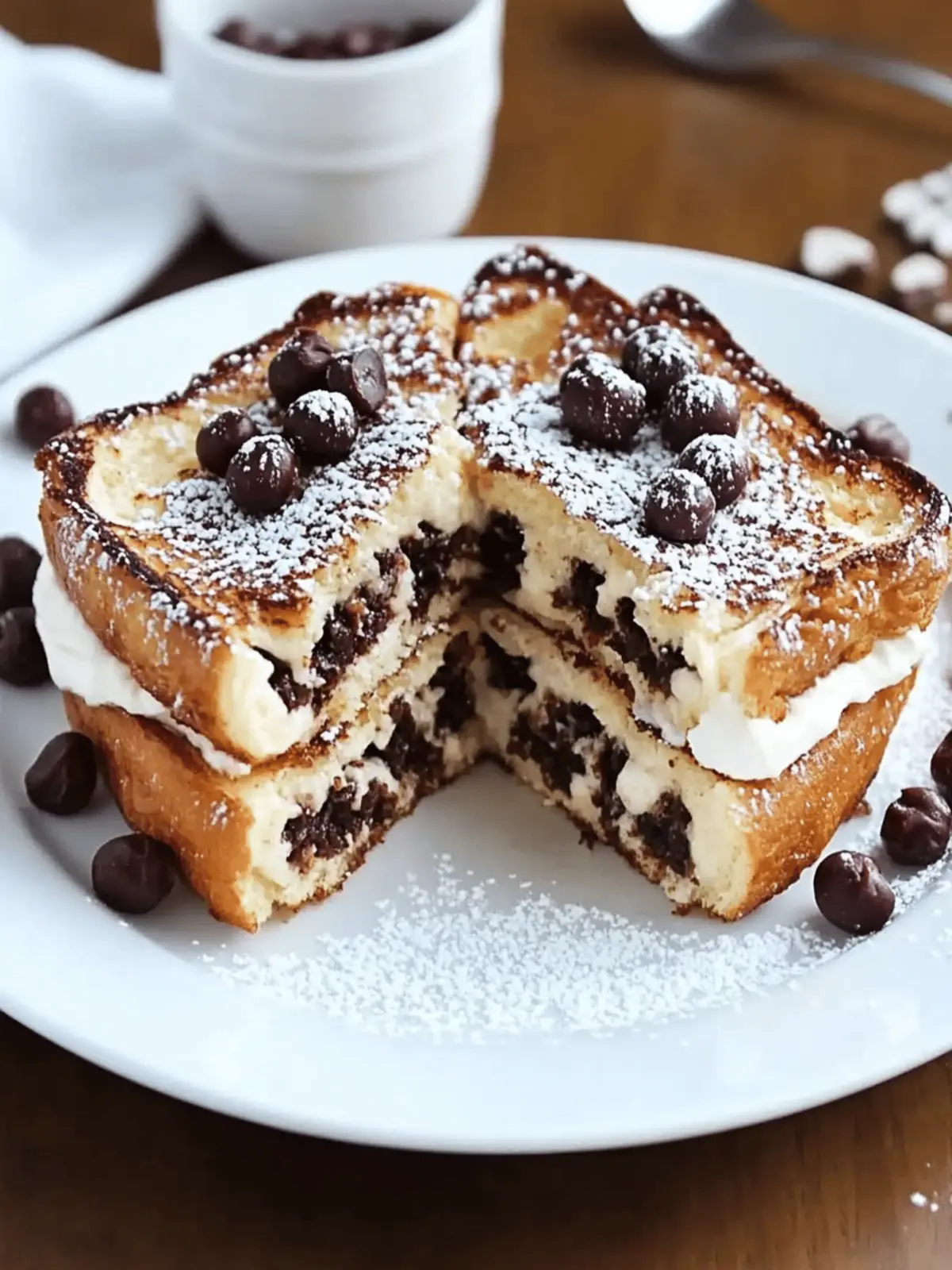Cannoli Stuffed French Toast