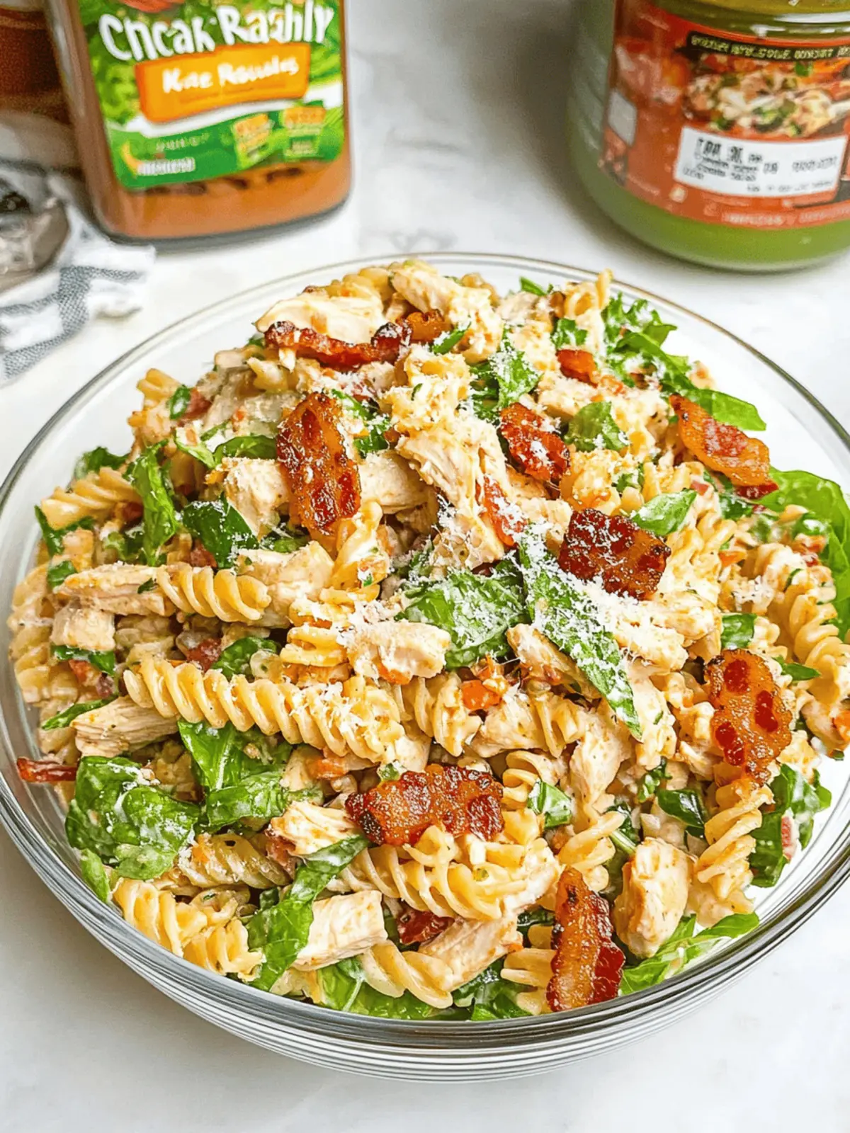 Chicken Bacon Ranch Pasta Salad