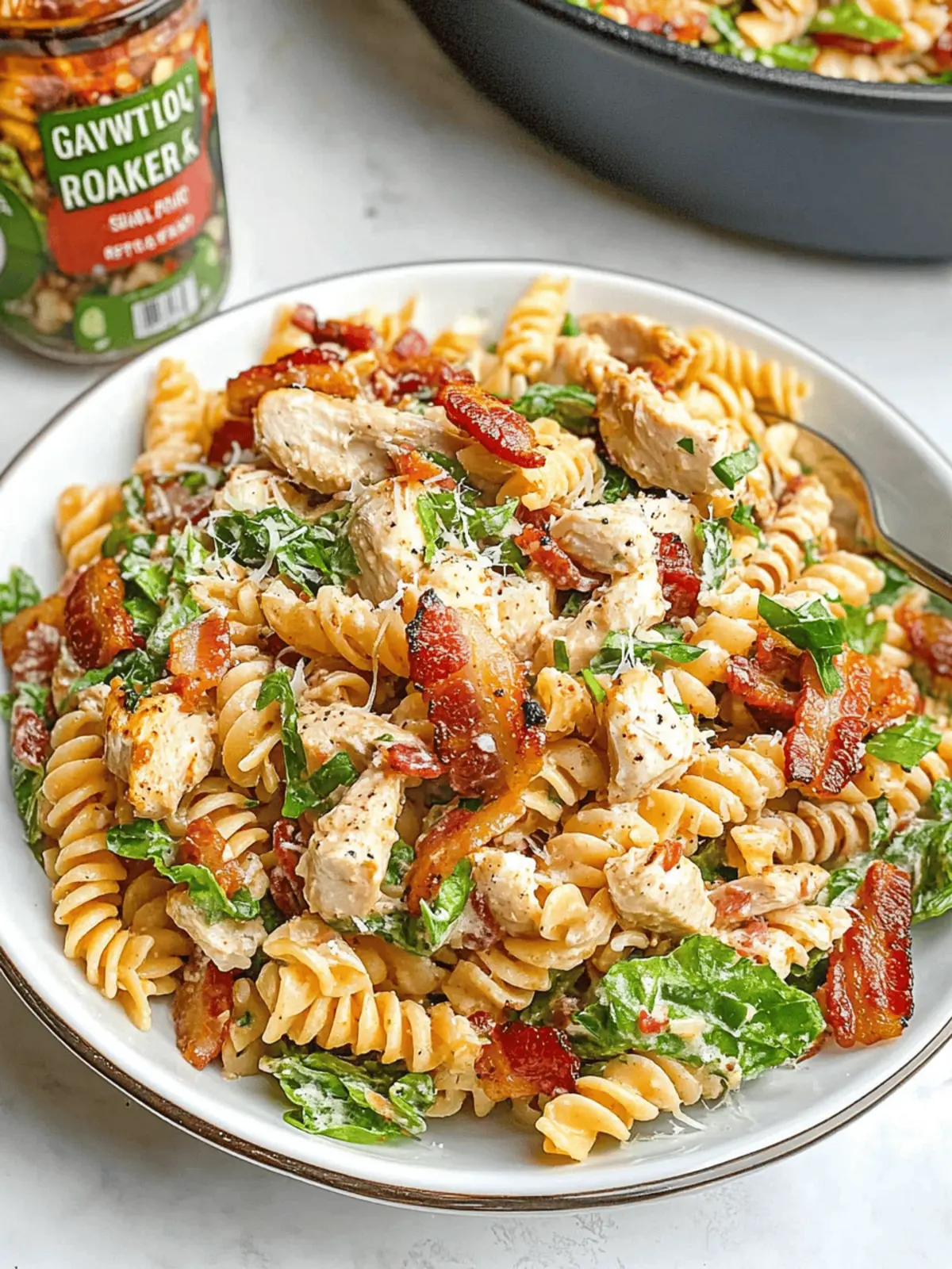 Chicken Bacon Ranch Pasta Salad