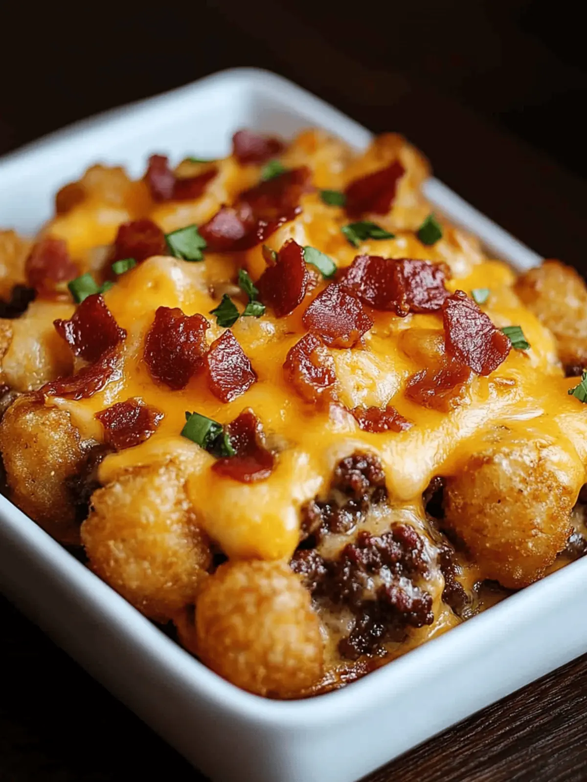 Cheeseburger Tater Tot