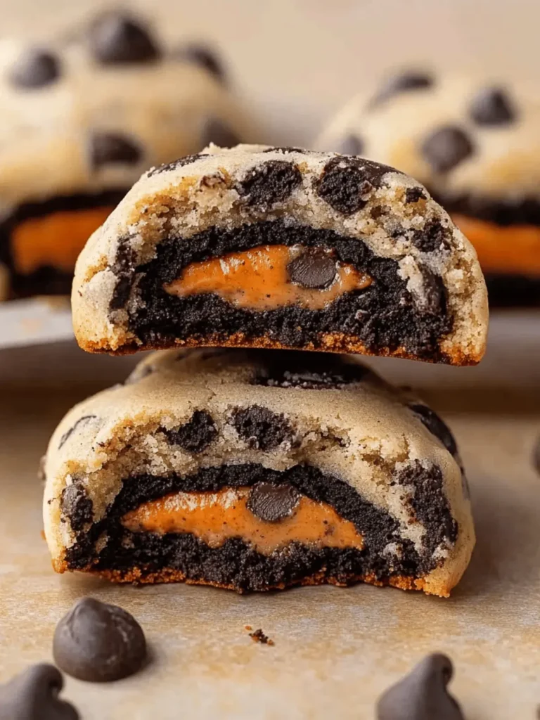 Oreo Stuffed Chocolate Chip Cookies