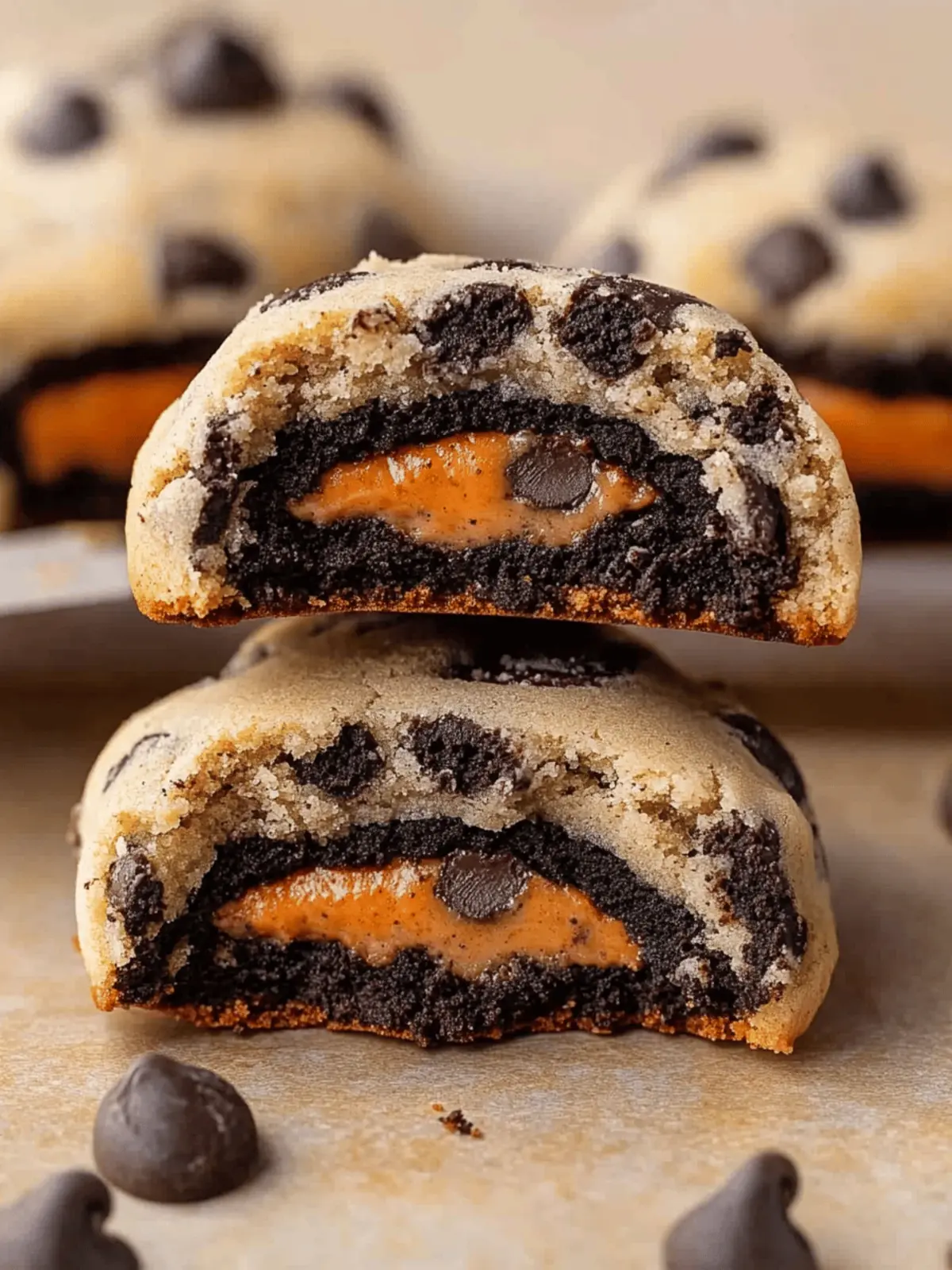 Oreo Stuffed Chocolate Chip Cookies