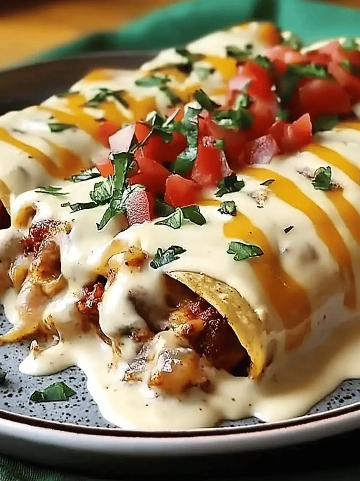 Jalapeño Popper Cheesy Chicken Enchiladas