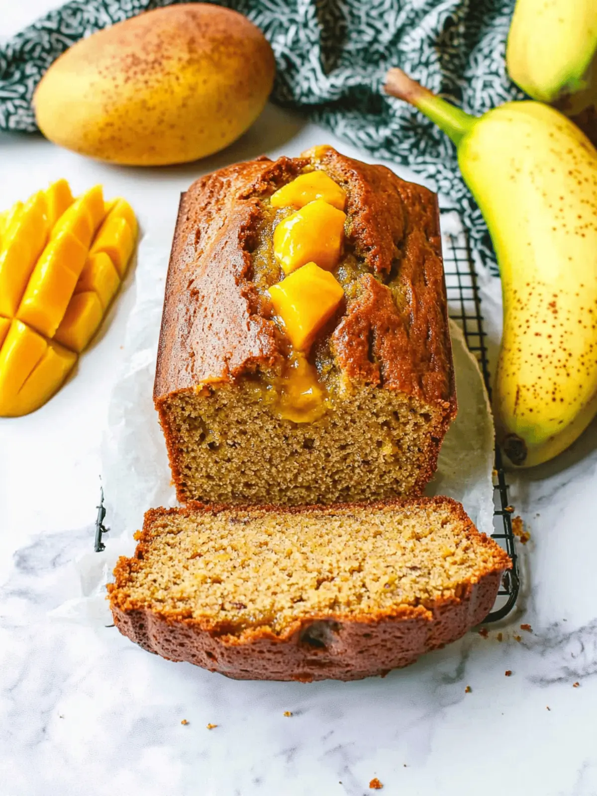 Mango Banana Bread