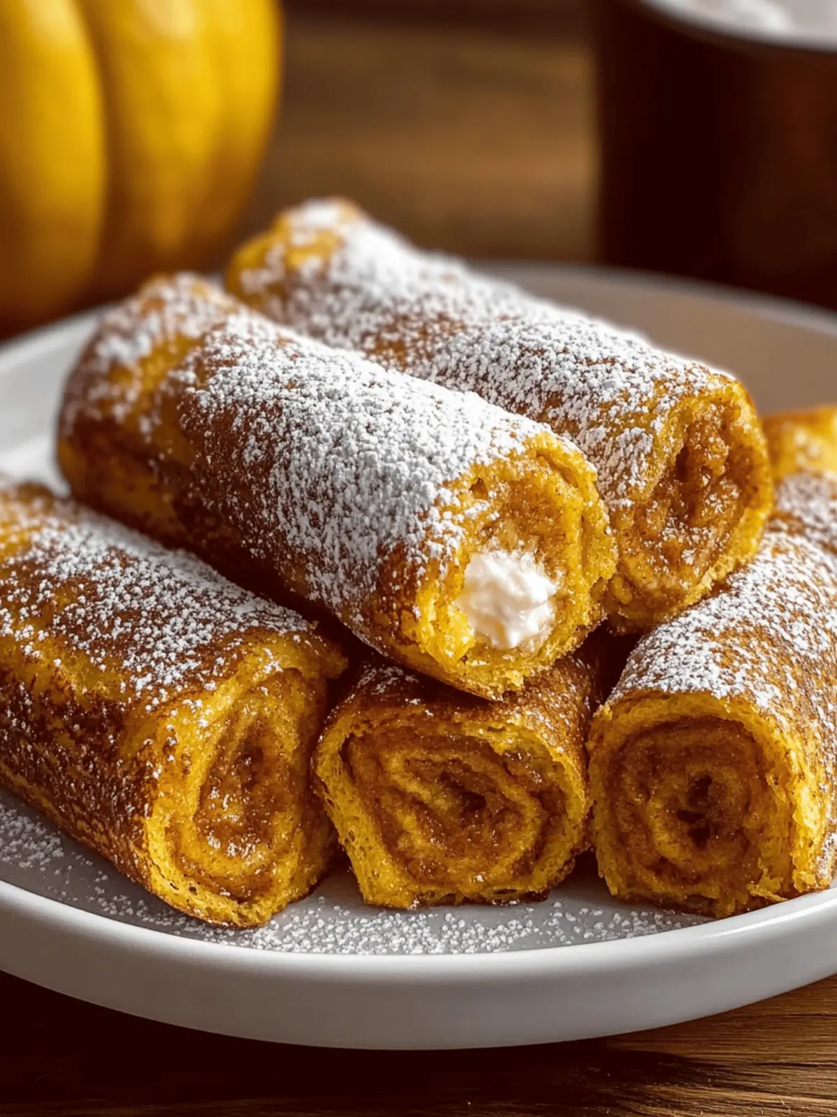 Delicious Pumpkin French Toast Roll-Ups for Cozy Mornings 2 Pumpkin French Toast Roll-Ups