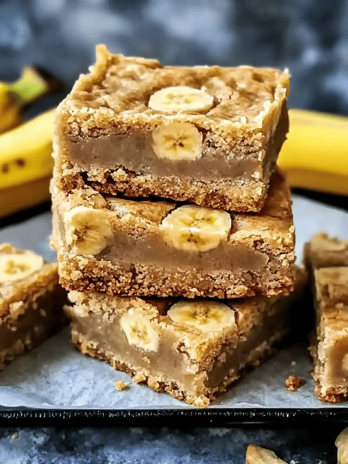 Banana Blondies