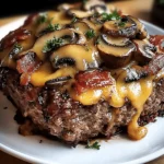 Swiss Bacon Mushroom Meatloaf