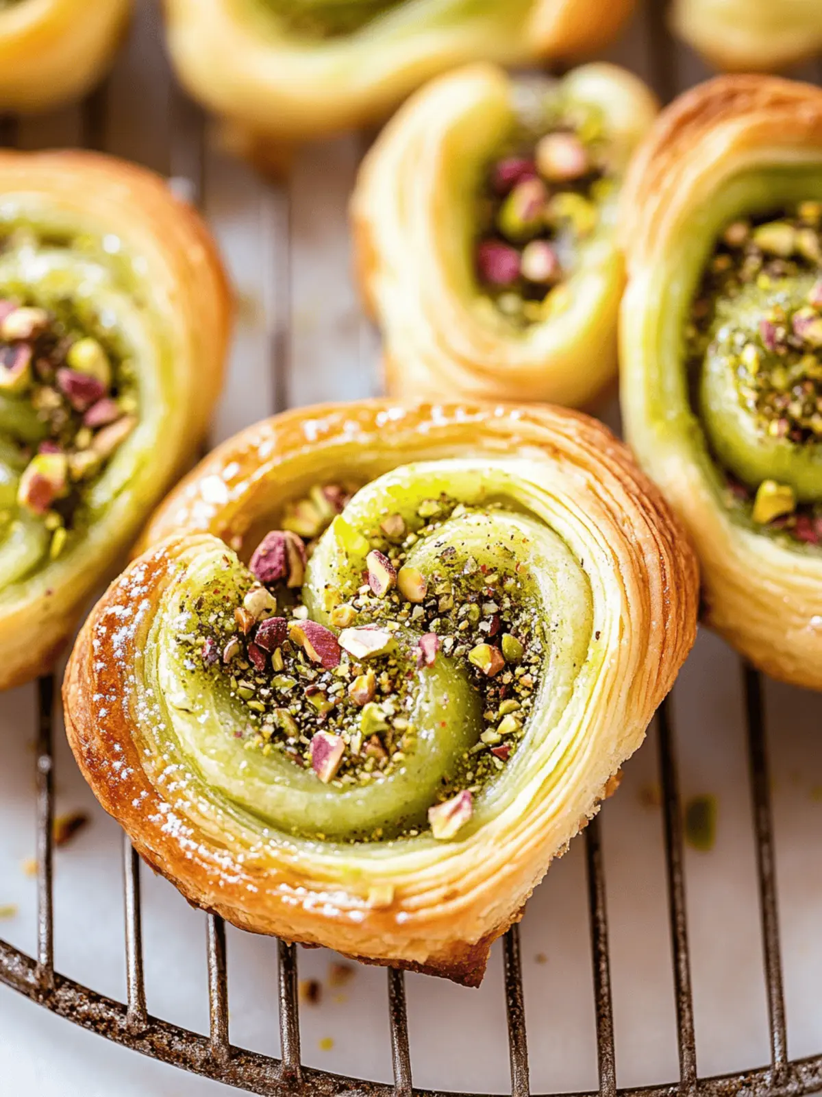 Pistachio Palmiers