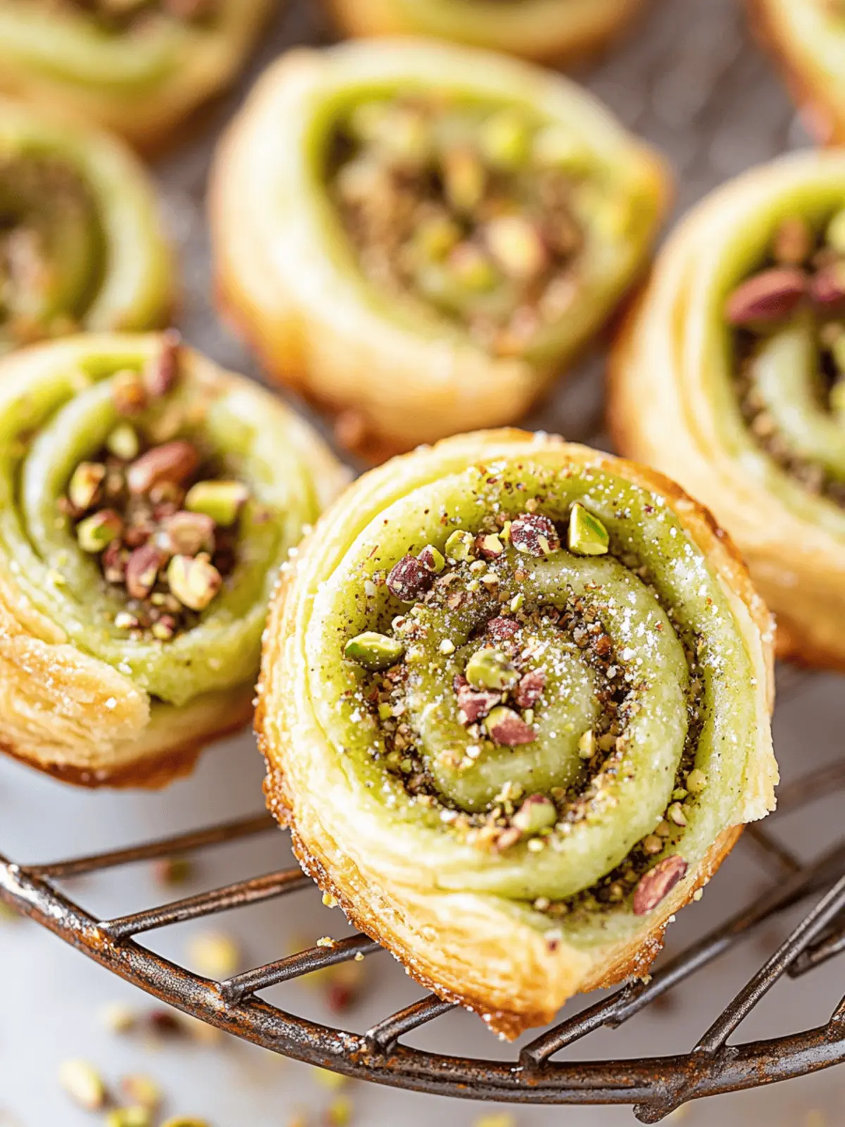 Pistachio Palmiers