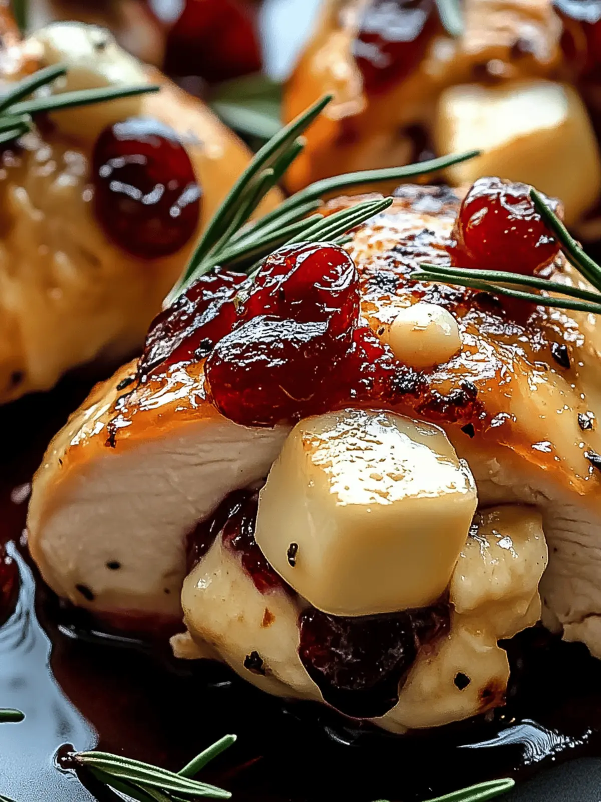 Cranberry Brie Stuffed Chicken