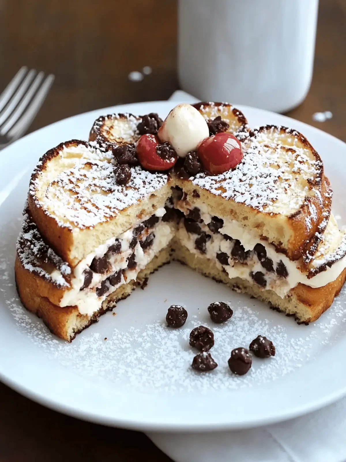 Cannoli Stuffed French Toast