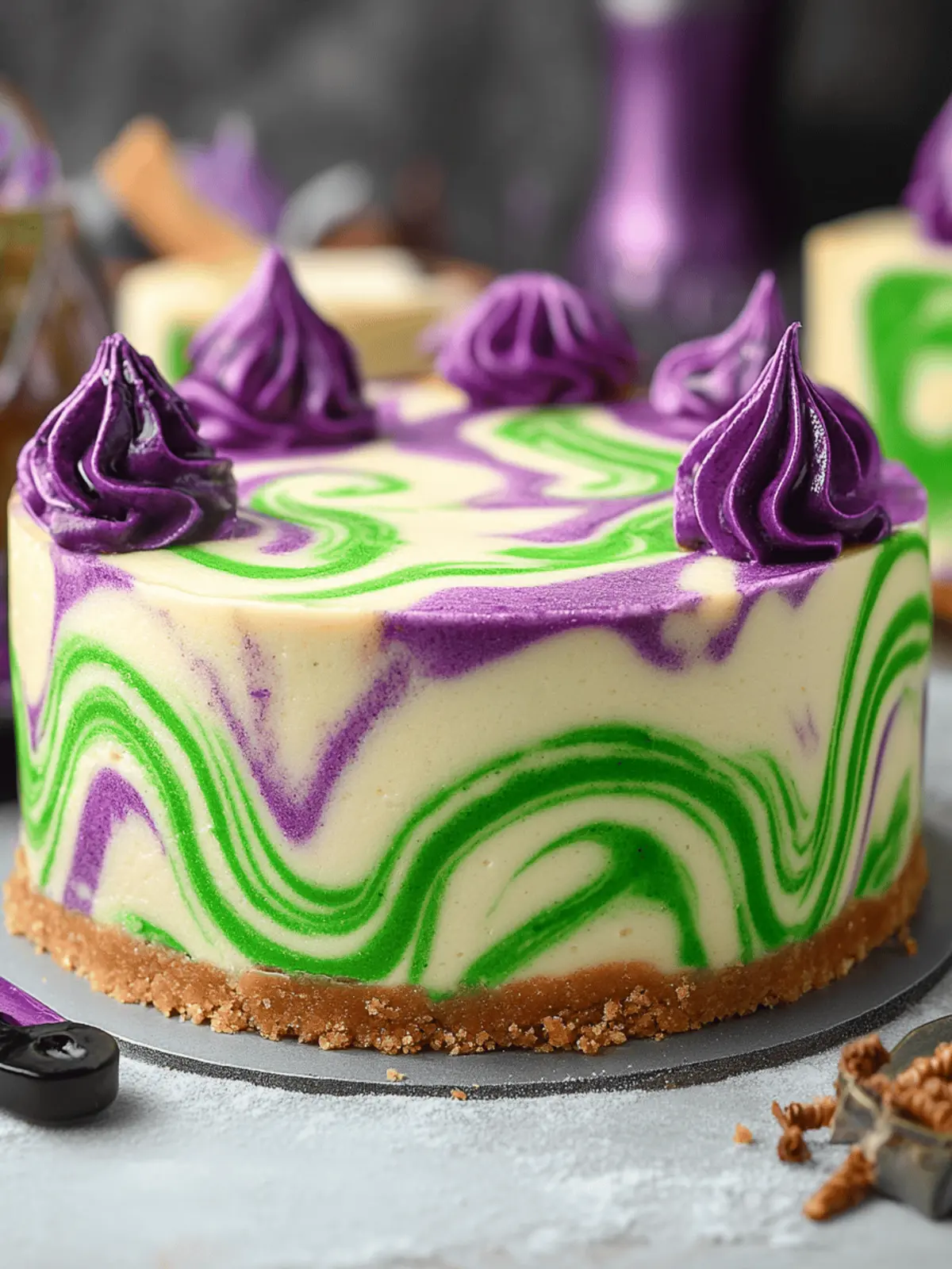 Polyjuice Potion Swirl Cheesecake
