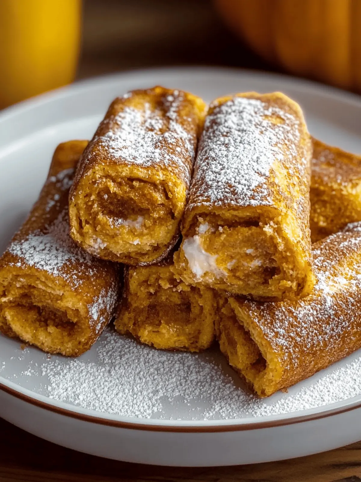 Delicious Pumpkin French Toast Roll-Ups for Cozy Mornings 4 Pumpkin French Toast Roll-Ups