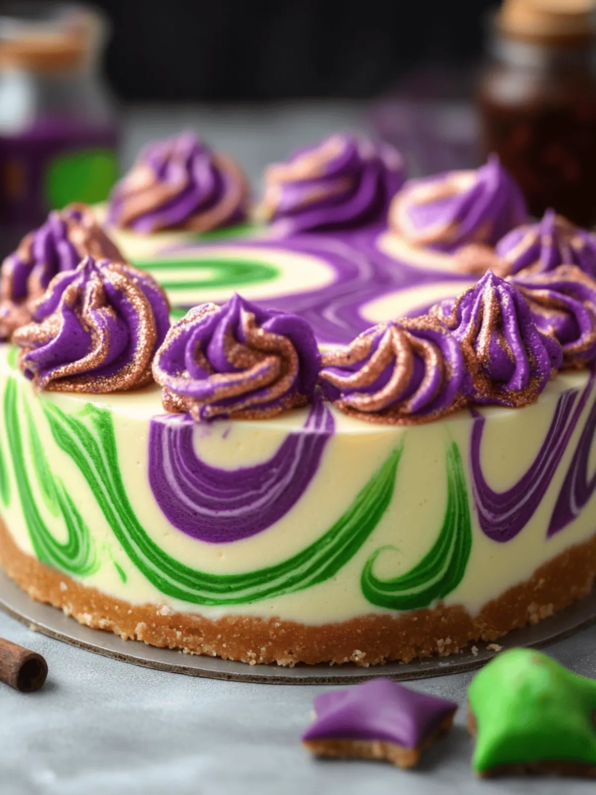 Polyjuice Potion Swirl Cheesecake