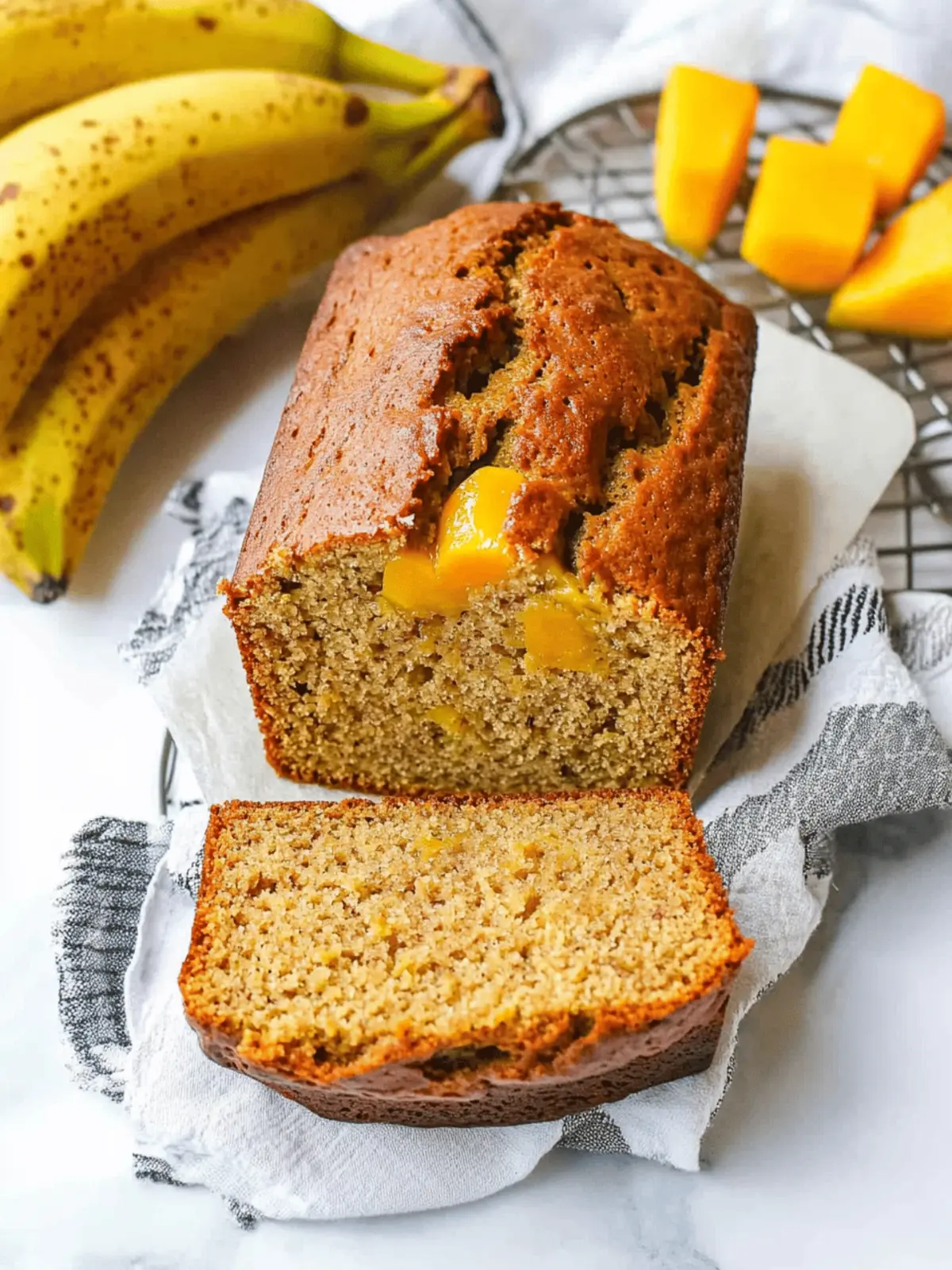 Mango Banana Bread