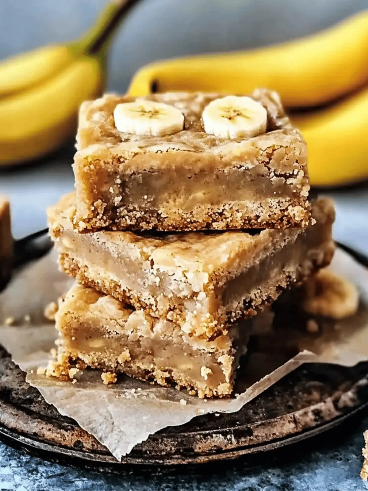 Banana Blondies
