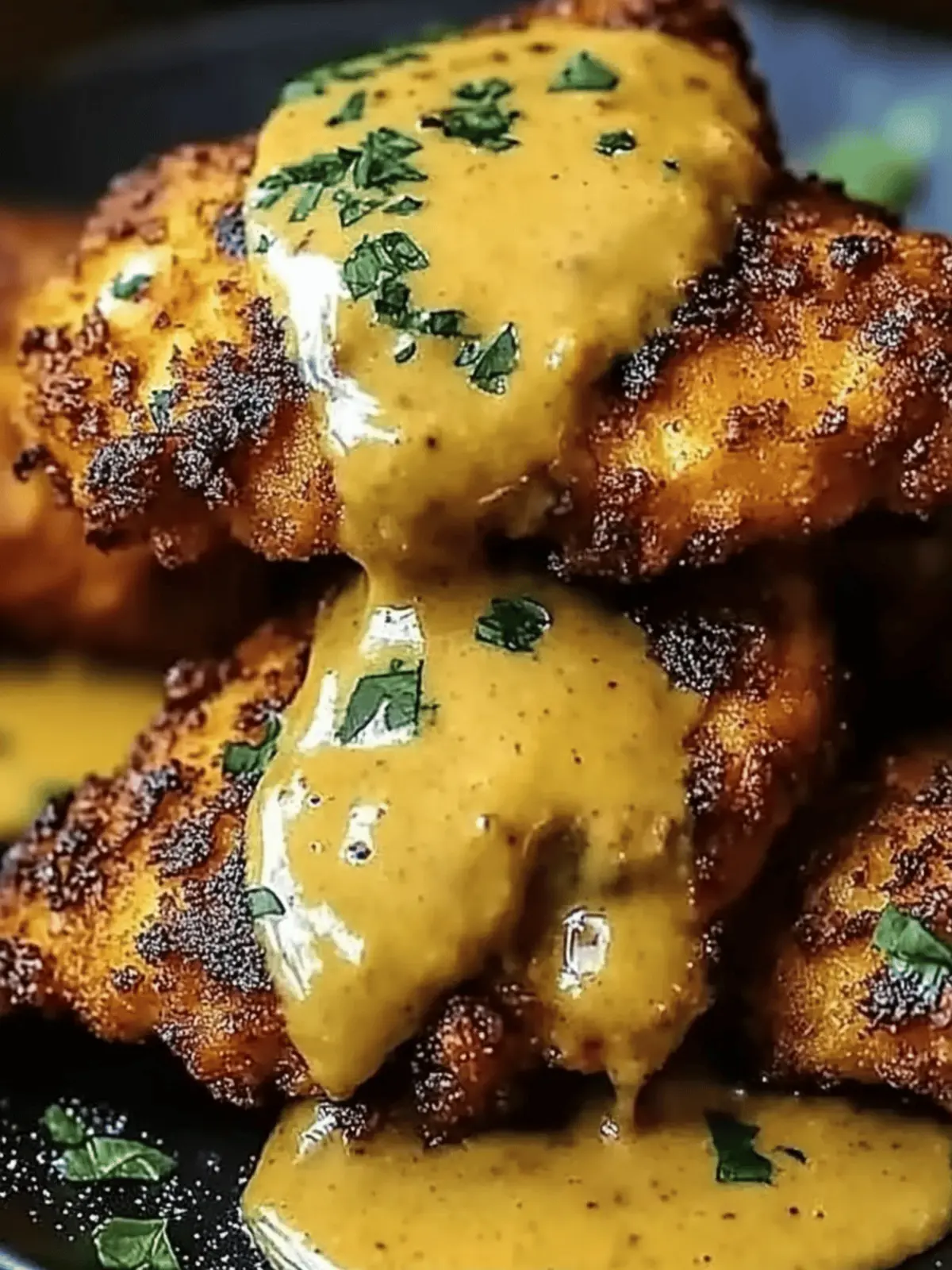 Crispy Pretzel Chicken with Velvety Mustard-Cheddar Sauce 4 Pretzel Chicken