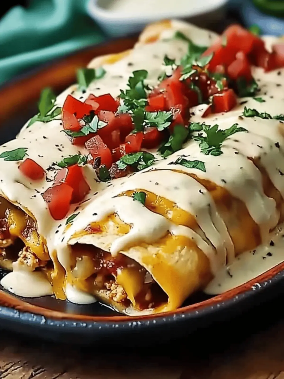Jalapeño Popper Cheesy Chicken Enchiladas