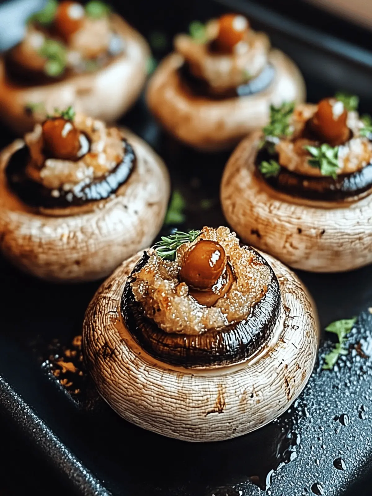 Stuffed Mushroom Eyeballs